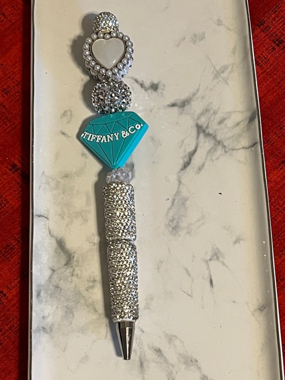 Extended rodBling Pen with Fancy beads & silicone focal